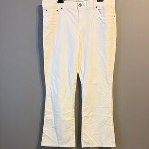 Tommy Hilfiger Modern Bootcut  Ivory Corduroy. Size 16S. Low-Rise